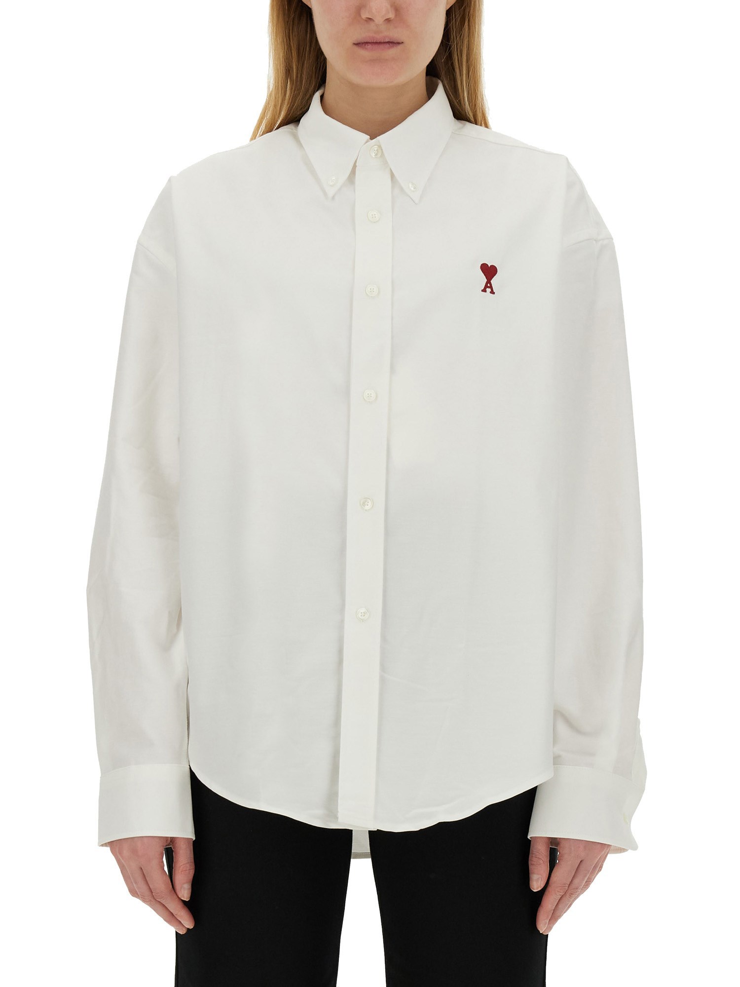 Ami Alexandre Mattiussi Shirt With Logo In White