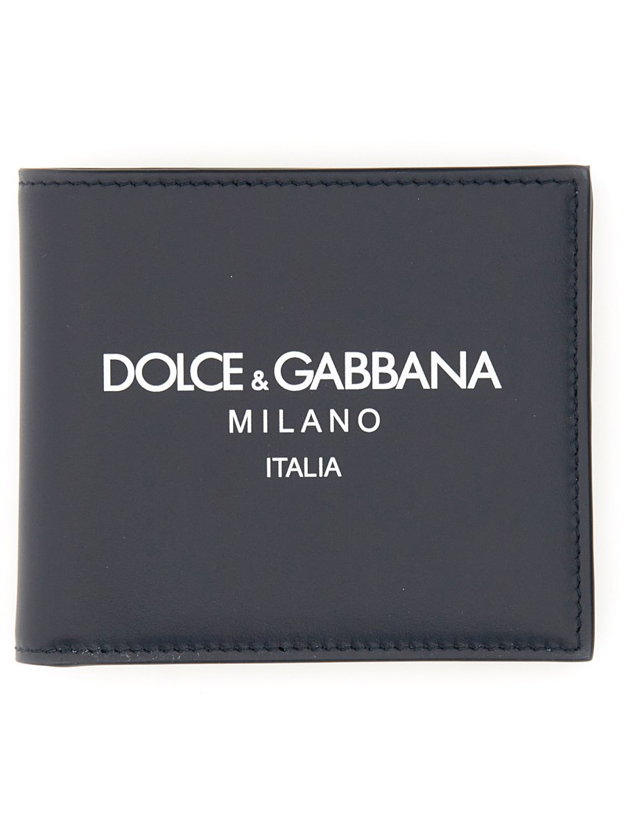 DOLCE & GABBANA PORTAFOGLIO BIFOLD IN PELLE