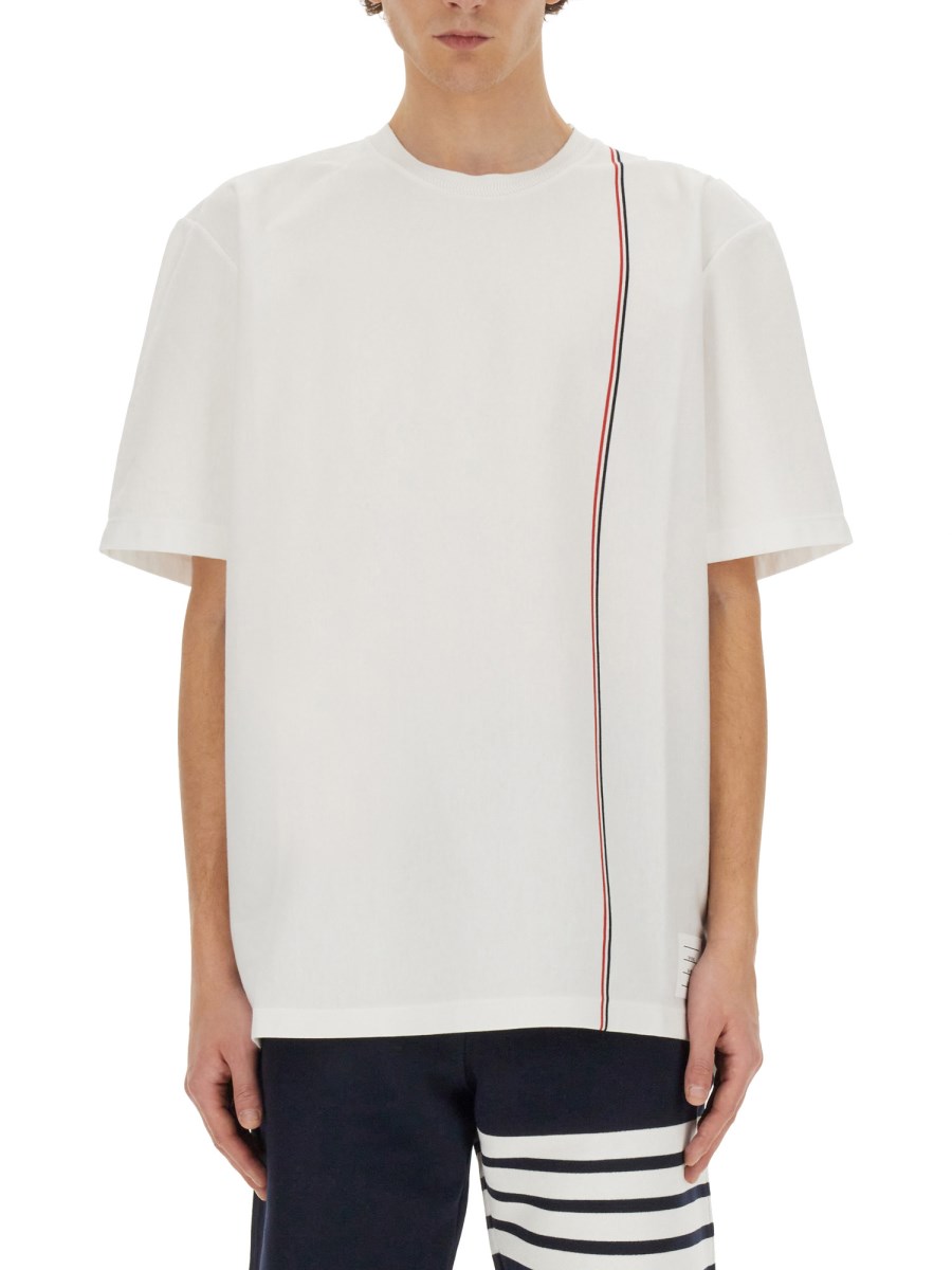 THOM BROWNE T-SHIRT IN JERSEY