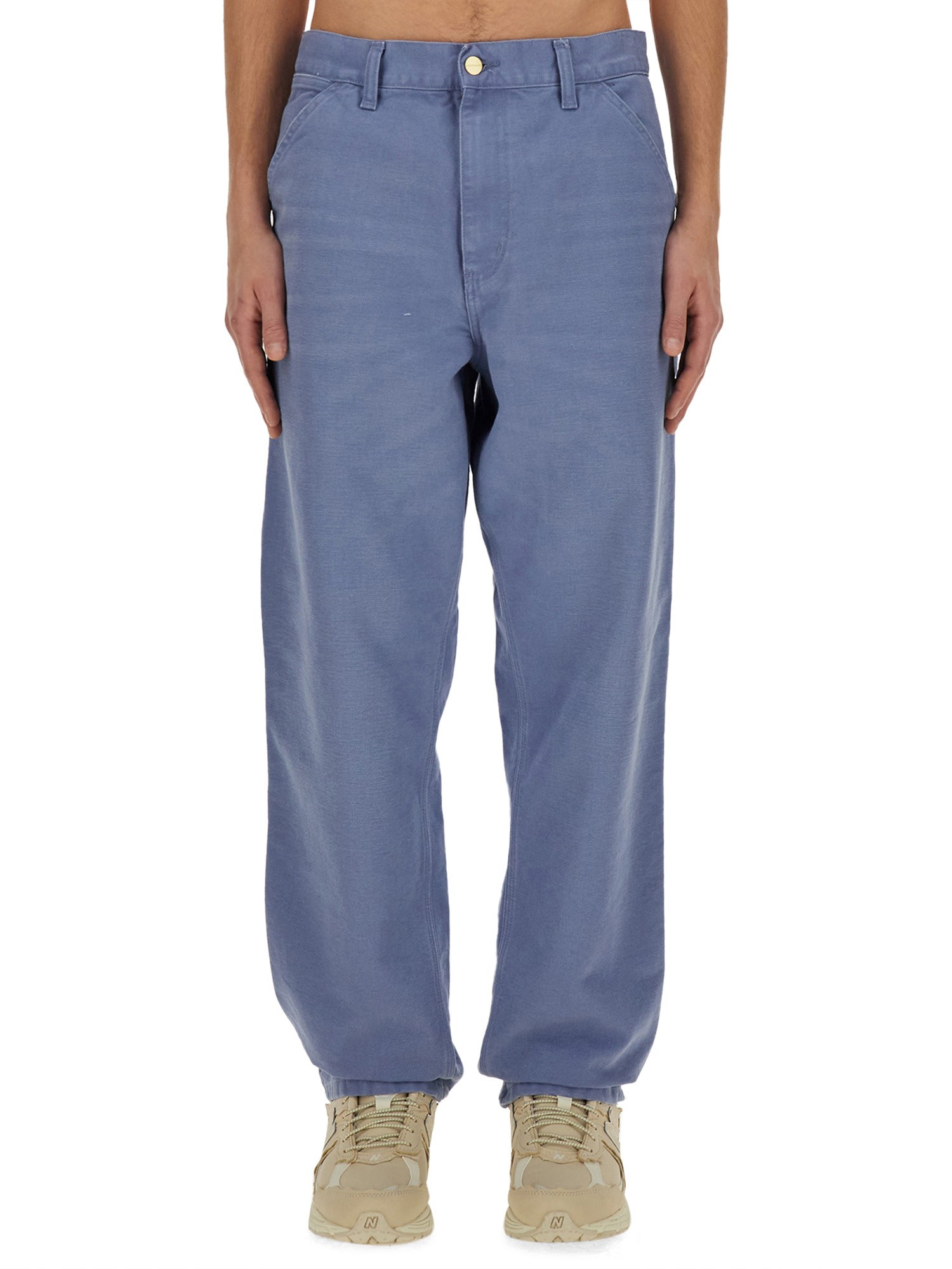 Shop Carhartt Pants "dearborn" In Blue