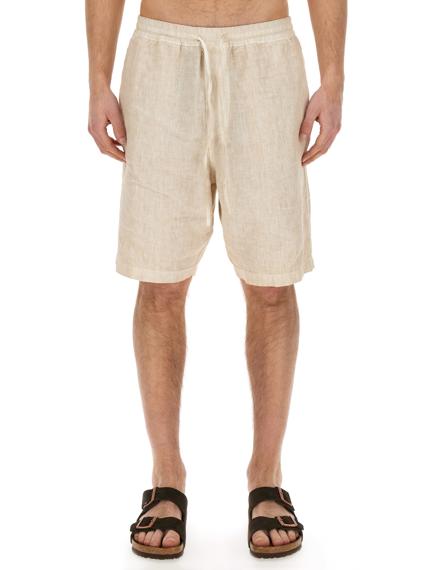 120% lino linen bermuda shorts