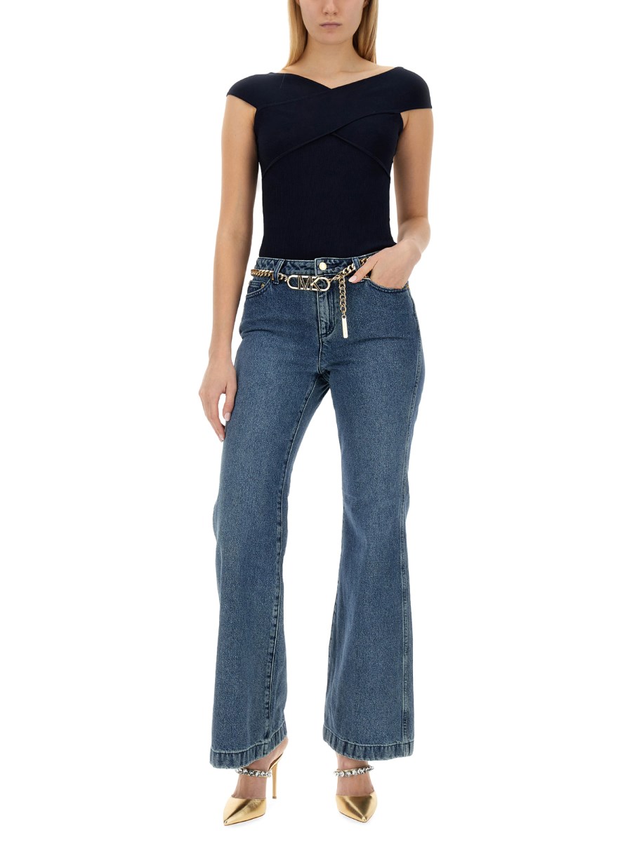 MICHAEL BY MICHAEL KORS - MONOGRAM CROPPED PANTS - Eleonora Bonucci