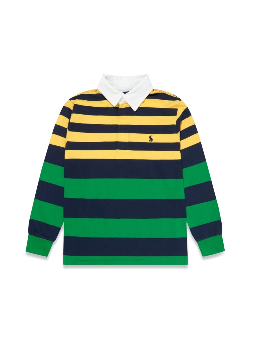 POLO RALPH LAUREN ls rugby-knit shirts-rugby