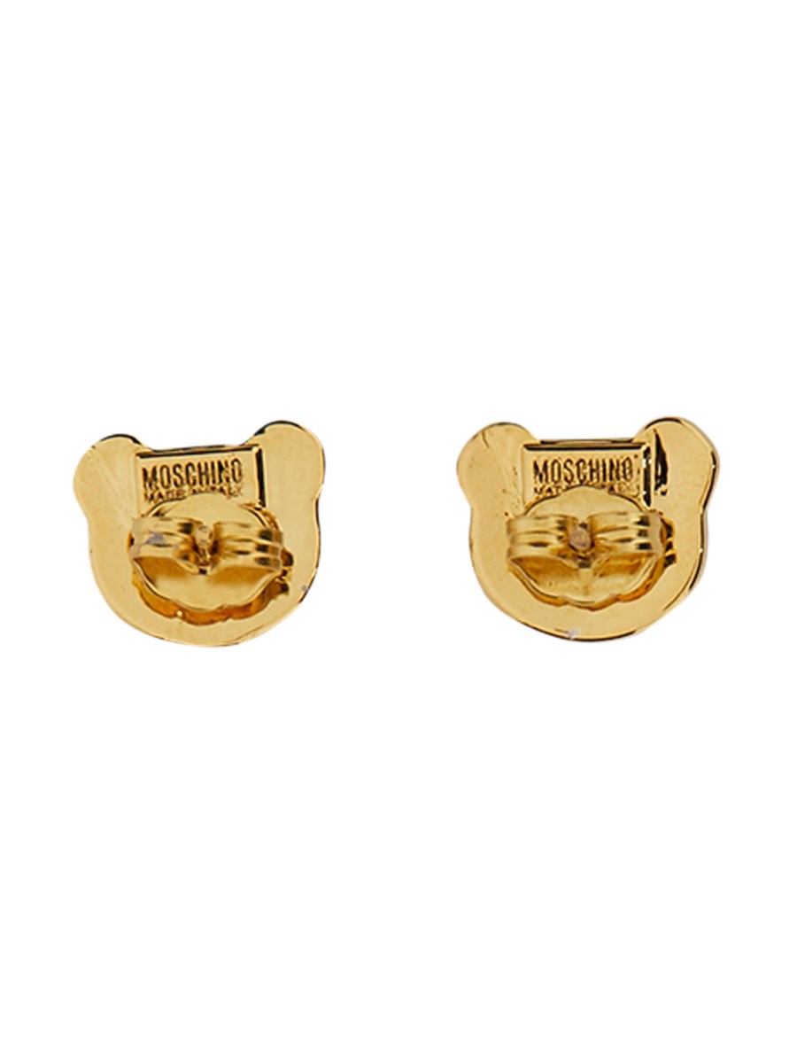 Orecchini Perno NKlaus A Forma Di Piccolo Teddy Bear - In Argento 925 Rodiato, 7x6 Mm, Lucidi, Ipoallergenici - 4