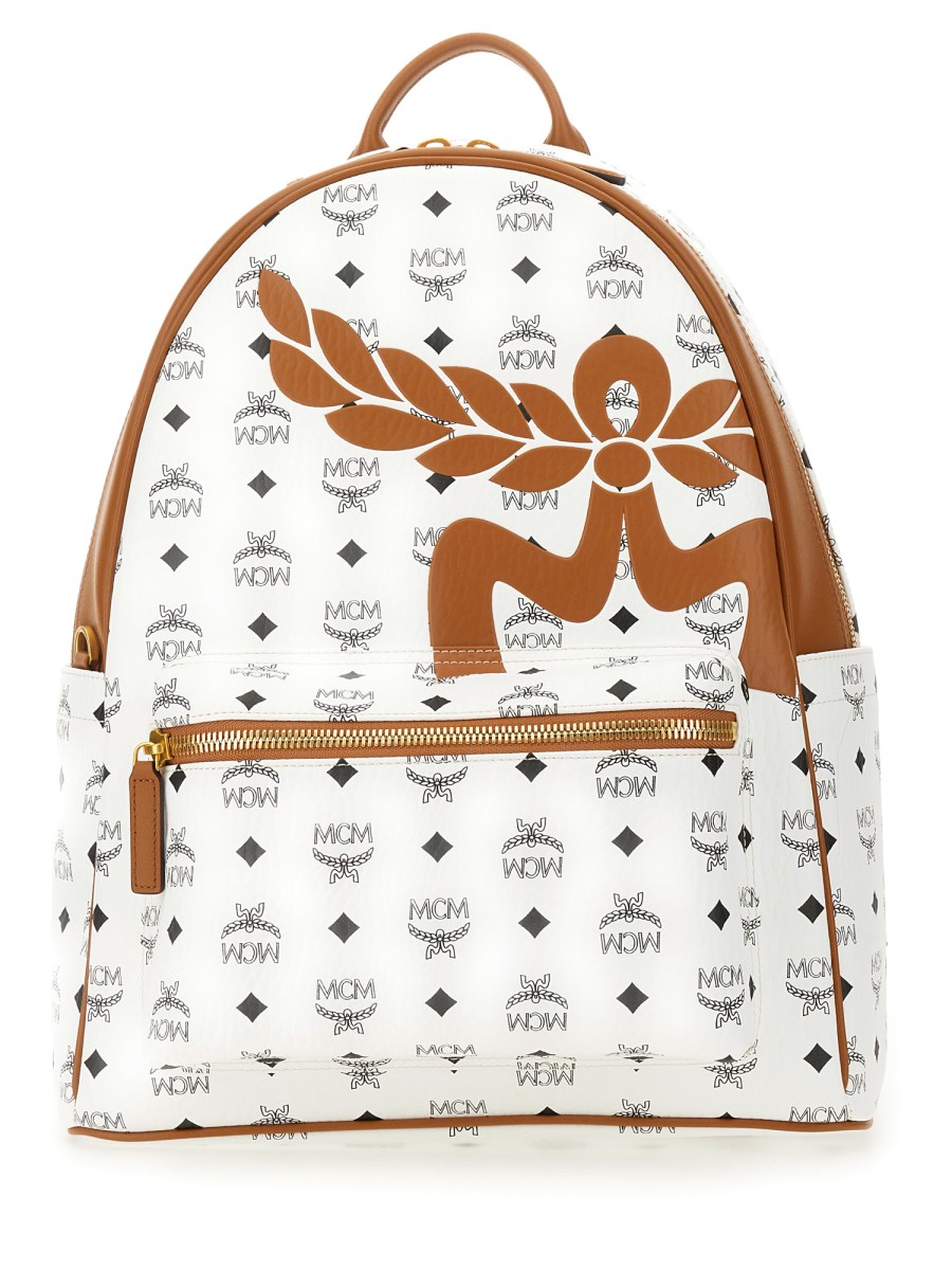 Mcm backpack online tan