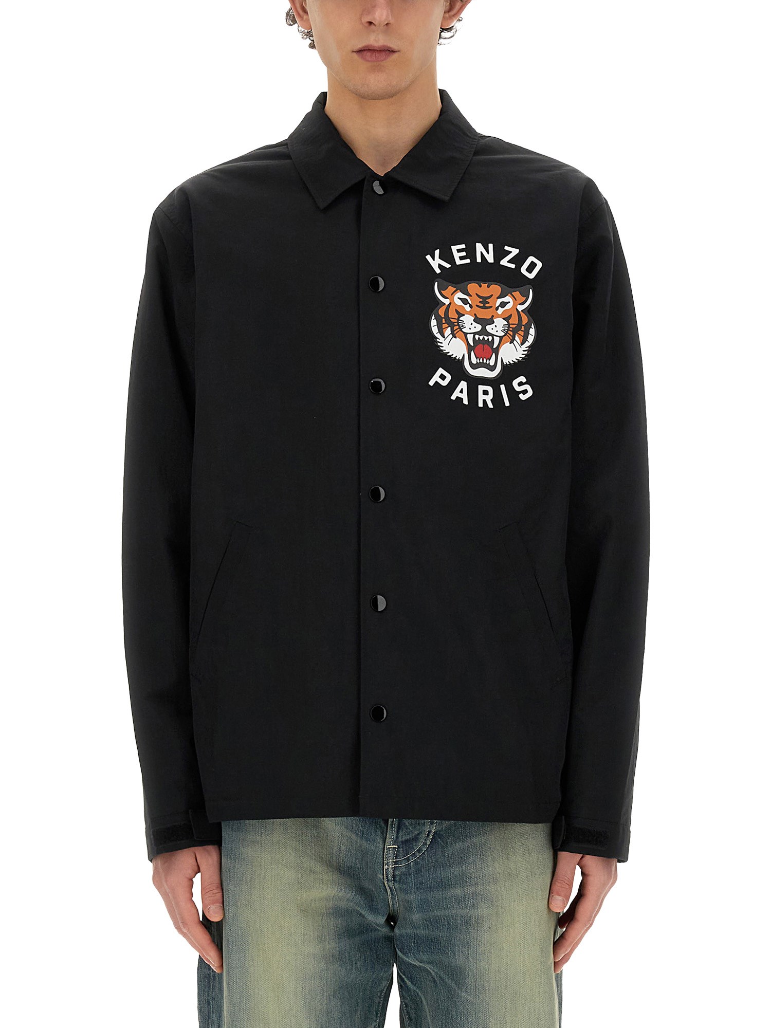 kenzo quilted coach jacket 'kenzo lucky tiger'