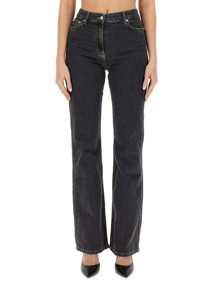 MOSCHINO JEANS JEANS WIDE LEG IN DENIM DI COTONE