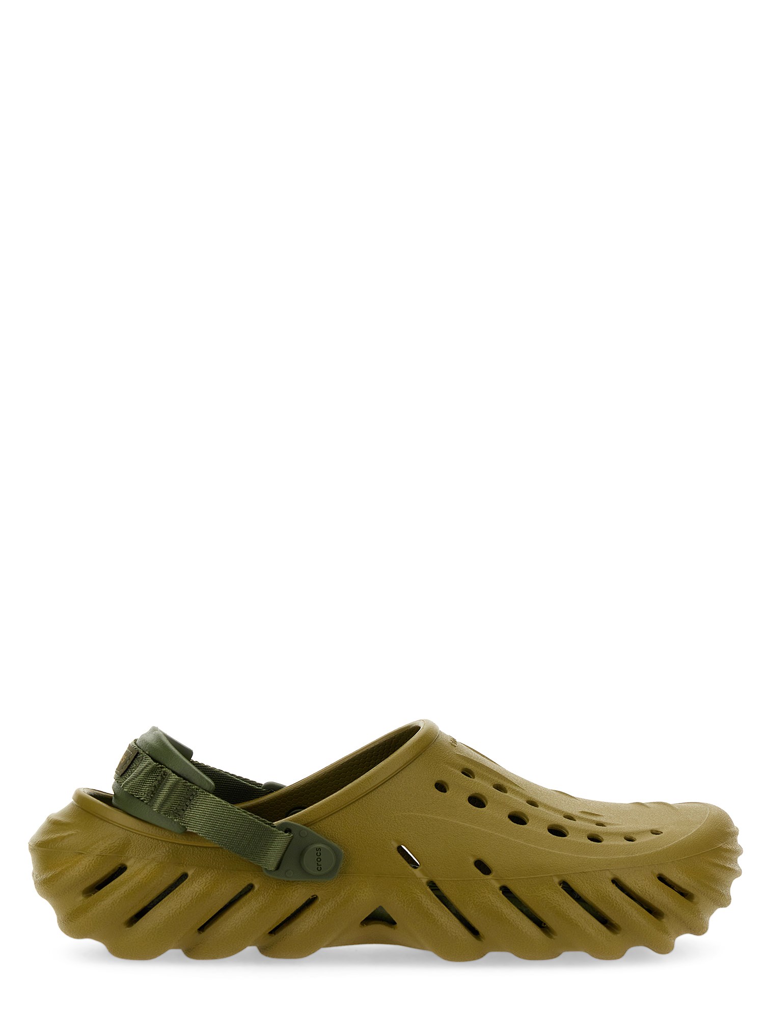 Shop Crocs "echo Clog" Sandal In Military Green