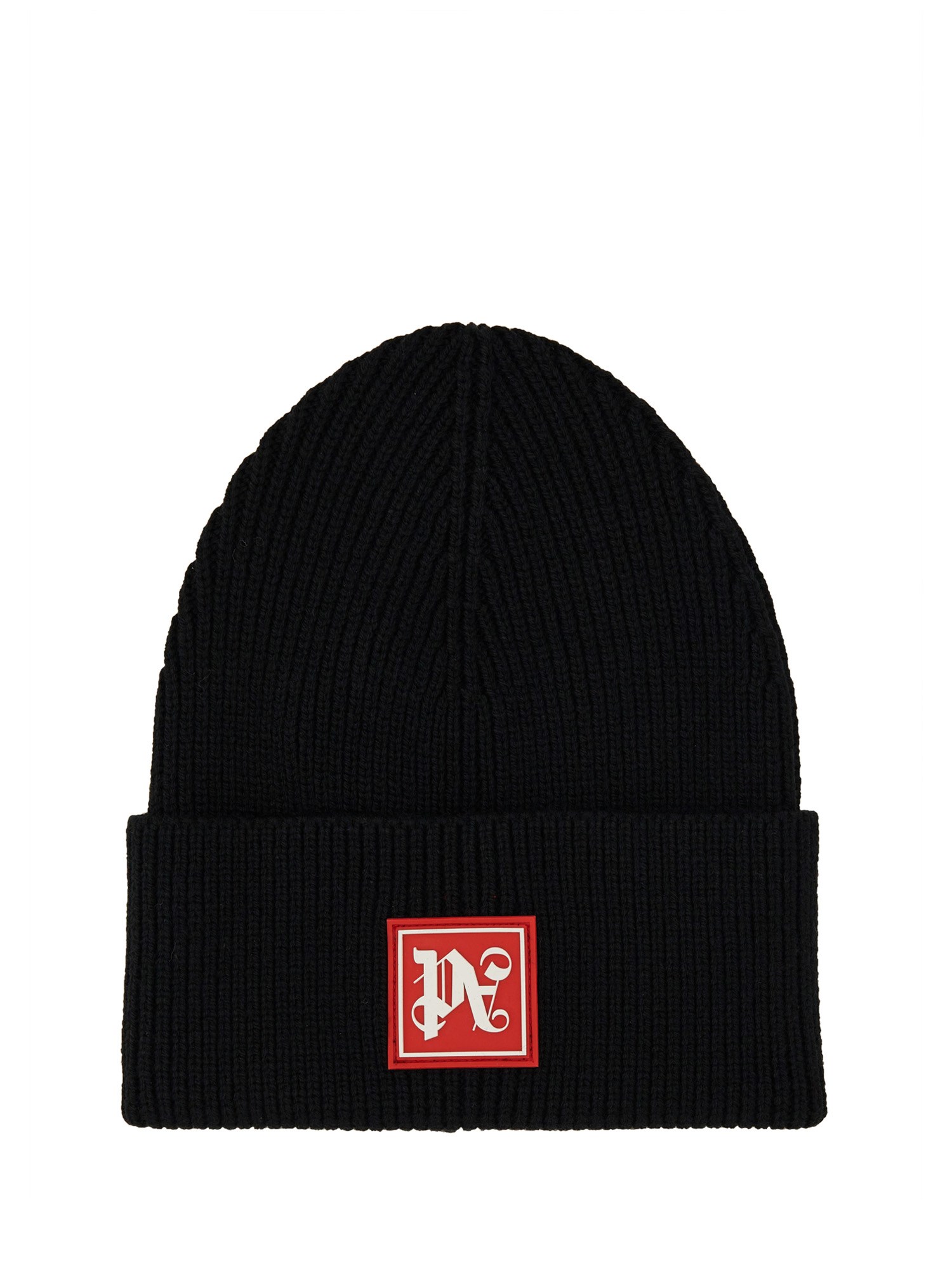 palm angels beanie hat with logo