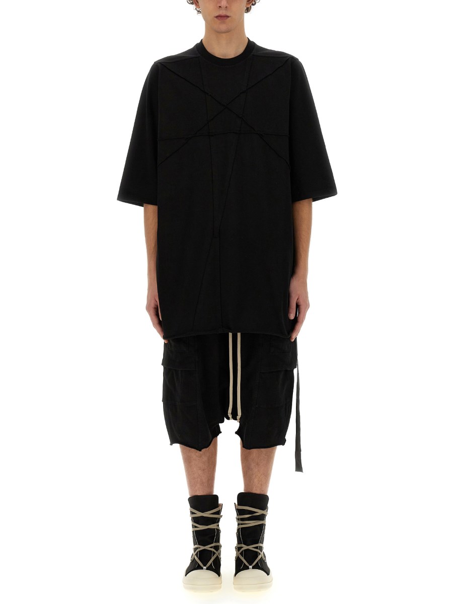 RICK OWENS DRKSHDW T-SHIRT IN COTONE