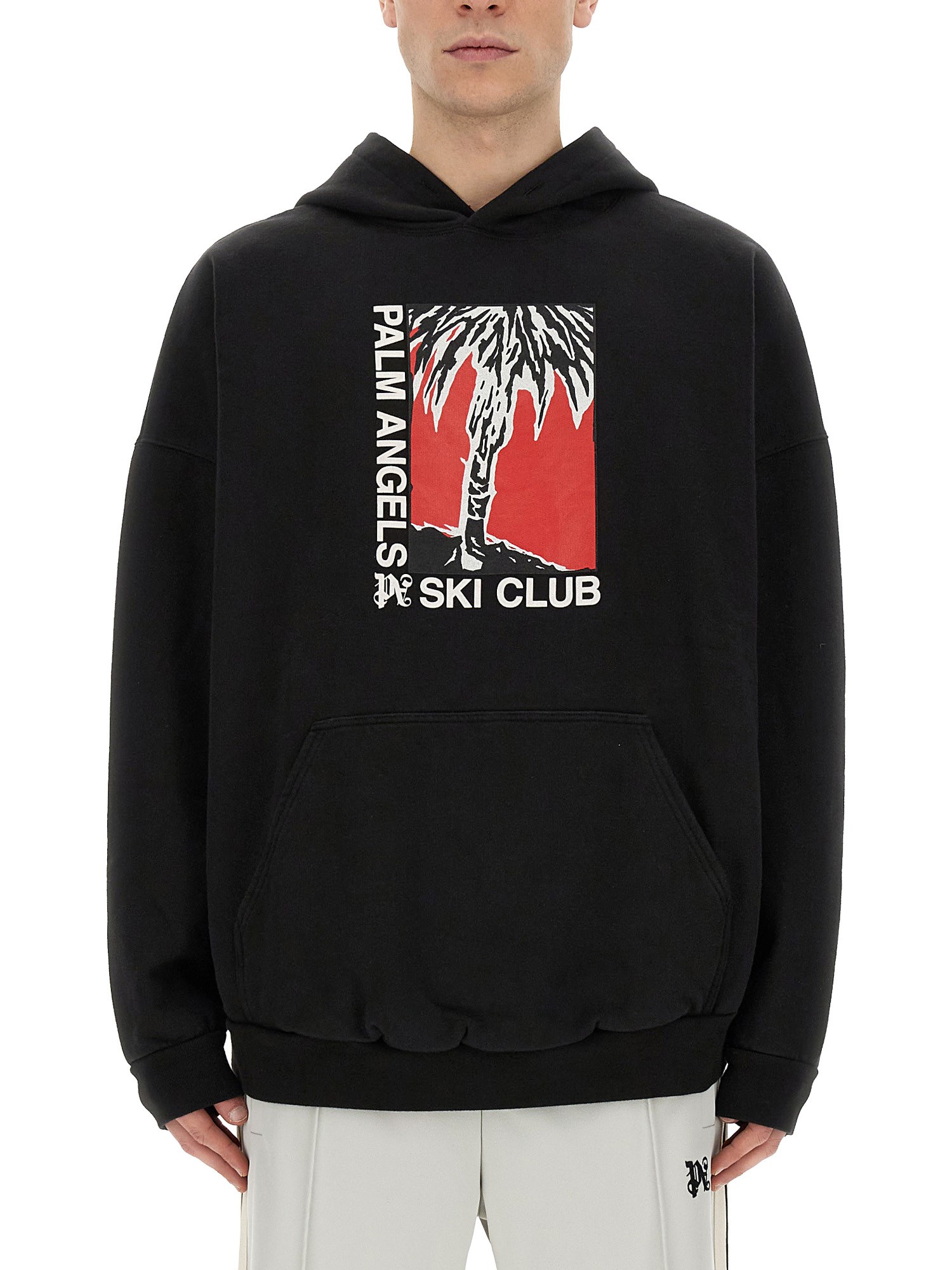 palm angels palm ski club print sweatshirt