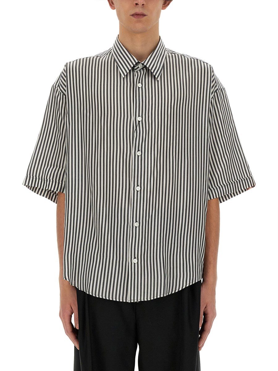 AMI PARIS - BOXY FIT SHIRT WITH STRIPE PATTERN - Eleonora