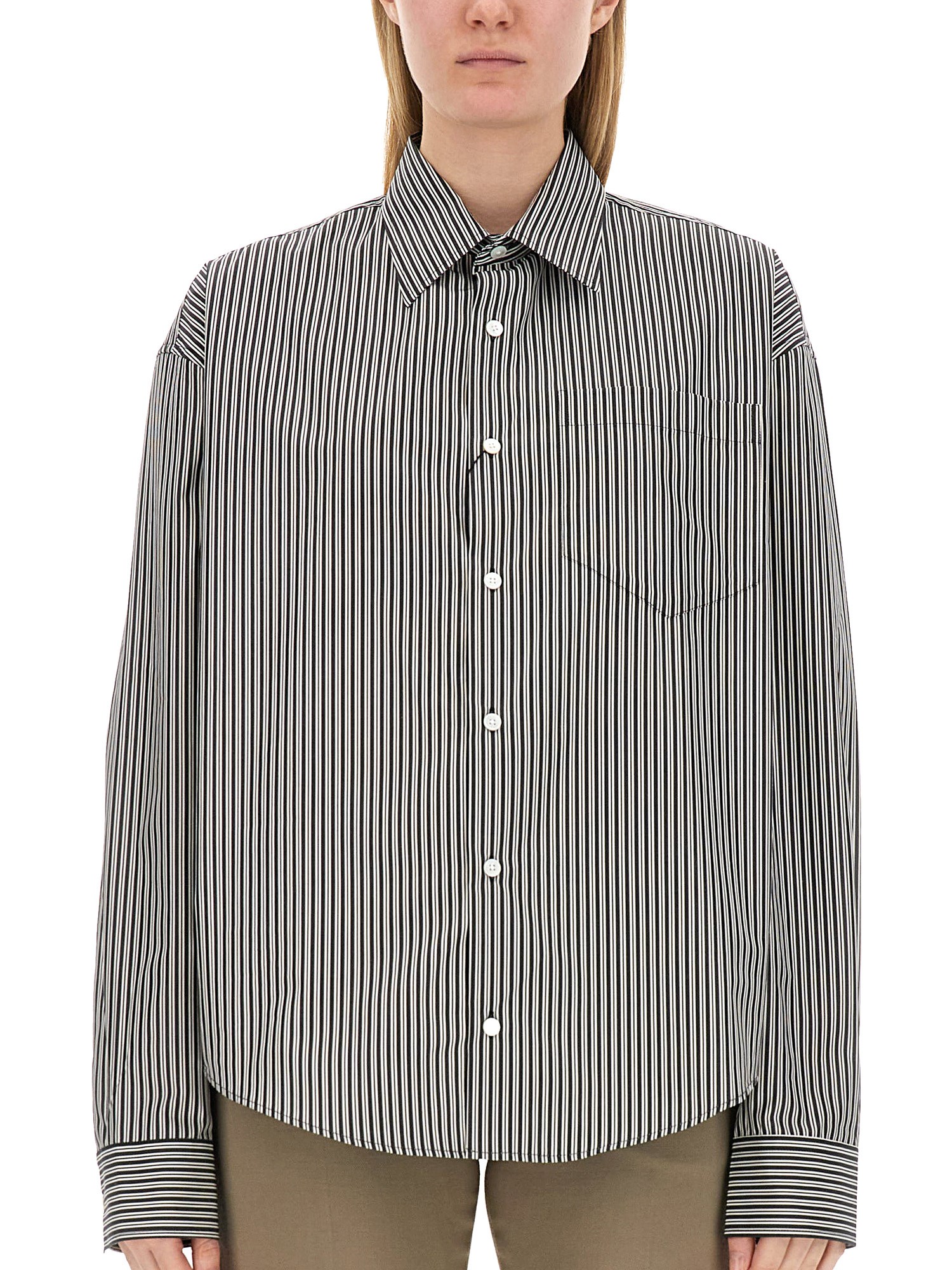 Ami Alexandre Mattiussi Shirt With Logo In Black