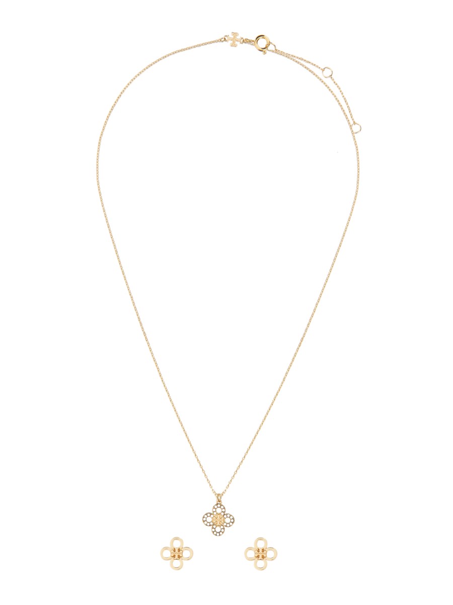 Tory burch deals clover necklace