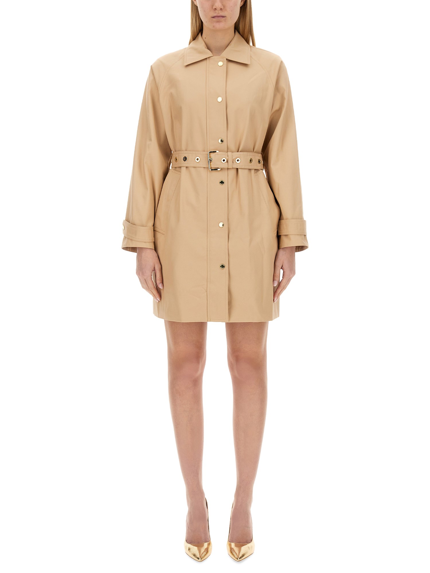 michael by michael kors cotton trench coat