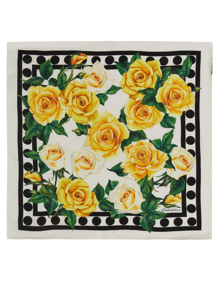 DOLCE & GABBANA FOULARD IN SETA