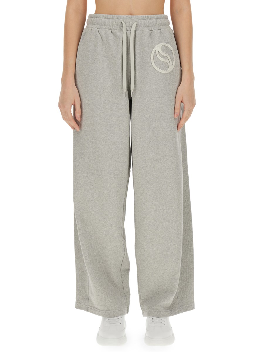 STELLA McCARTNEY PANTALONE JOGGING IN FELPA DI COTONE CON LOGO