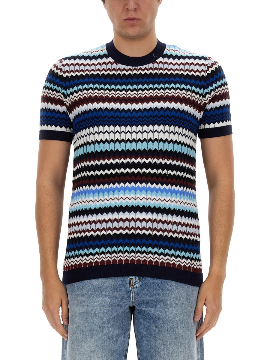 MISSONI T-SHIRT IN MAGLIA