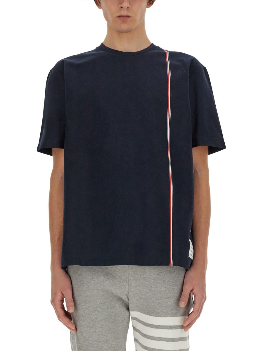 THOM BROWNE T-SHIRT IN JERSEY