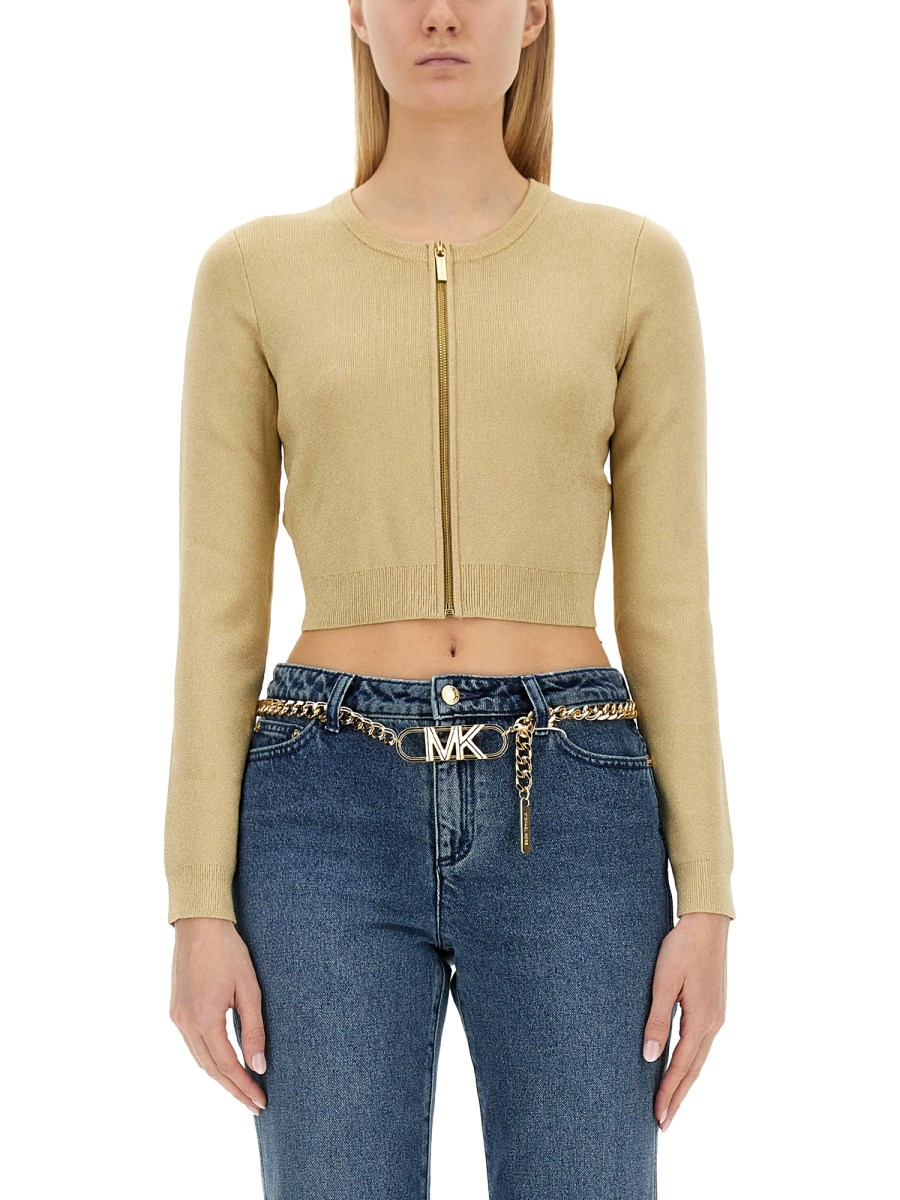 MICHAEL BY MICHAEL KORS CARDIGAN CON ZIP IN MAGLIA