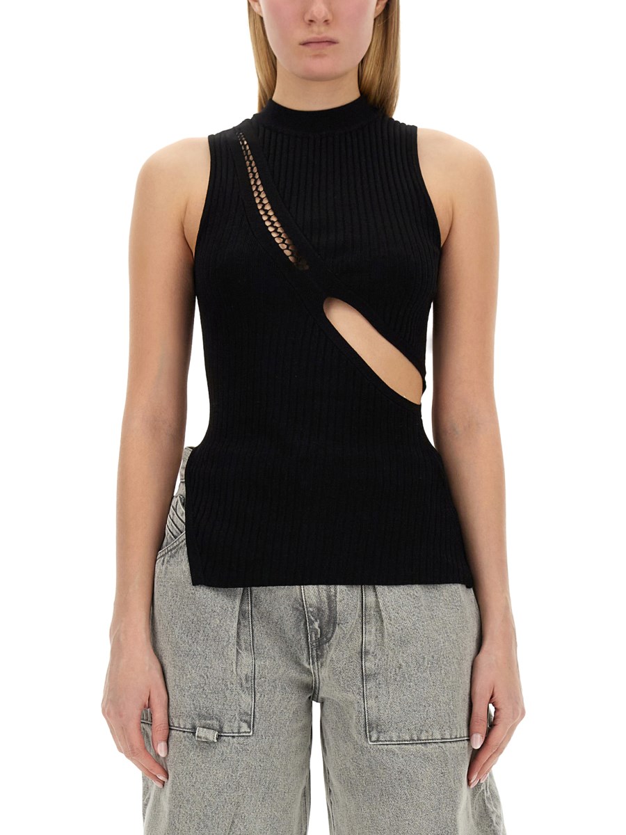 TOP CON DETTAGLI CUT OUT 