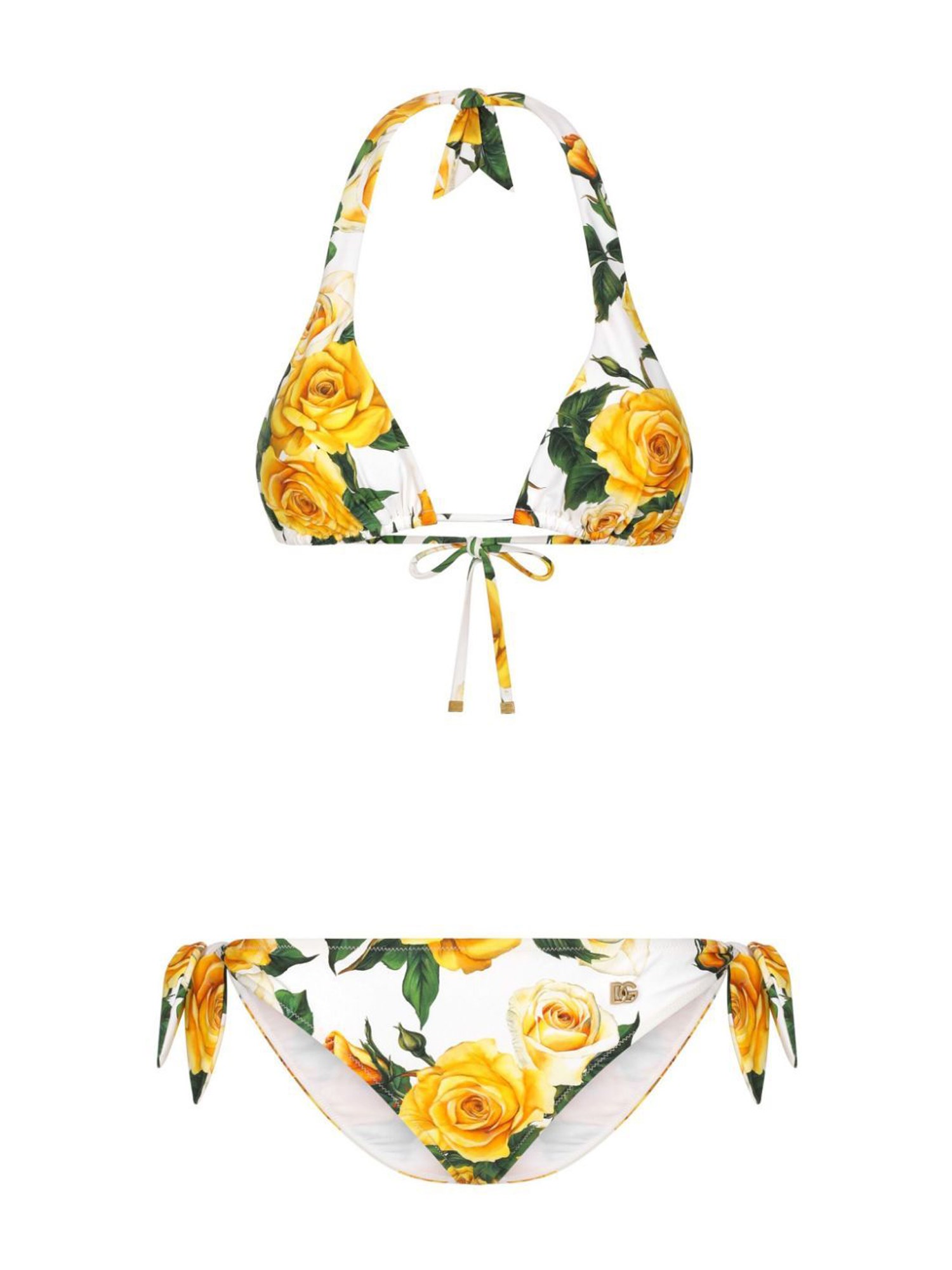 Shop Dolce & Gabbana Bikini Costume In Multicolour