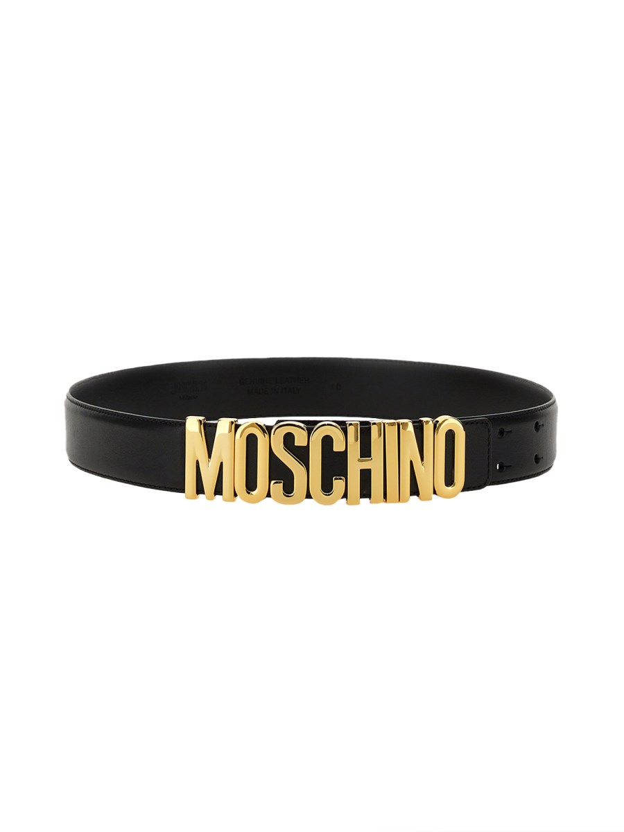 Moschino leather clearance belt