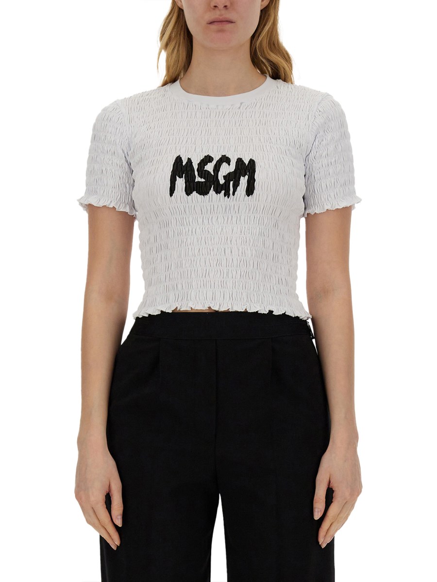 MSGM T-SHIRT CON LOGO