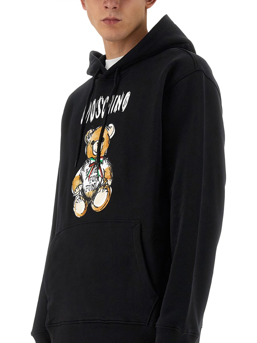 MOSCHINO - DRAWN TEDDY BEAR SWEATSHIRT - Eleonora Bonucci