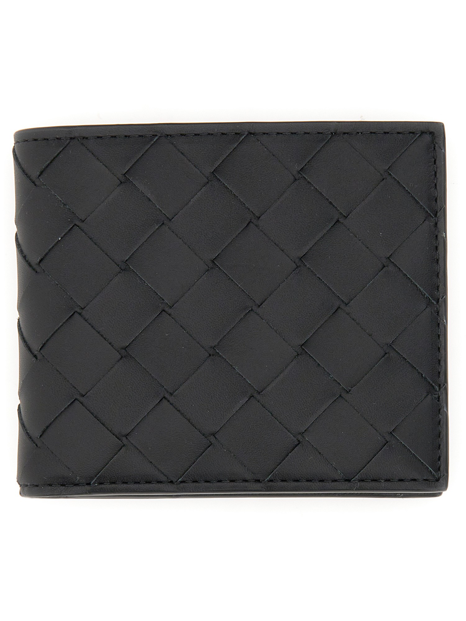 bottega veneta bi-fold leather wallet
