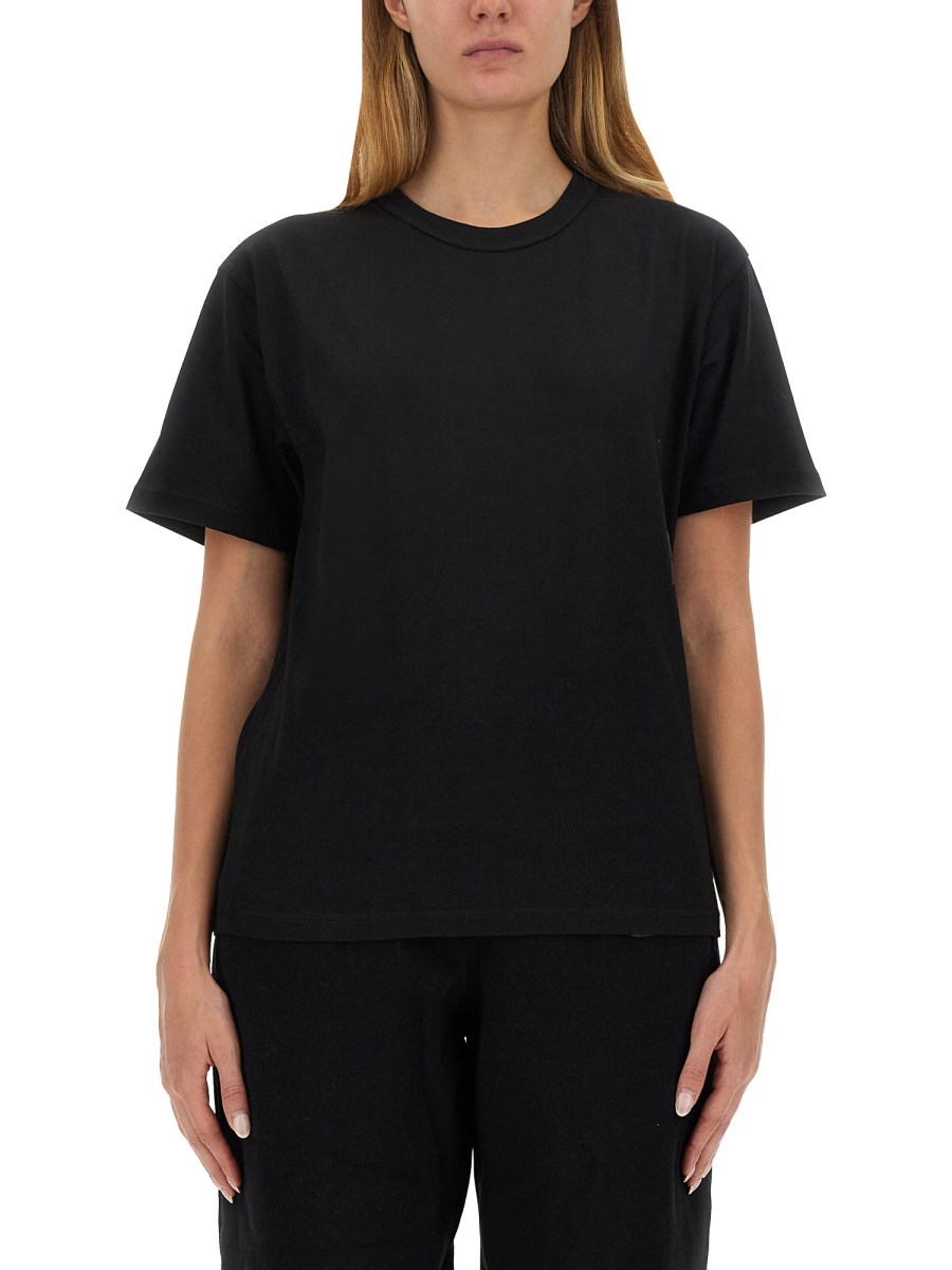 ALEXANDERWANG.T - ESSENTIAL COTTON JERSEY T-SHIRT WITH PUFF LOGO