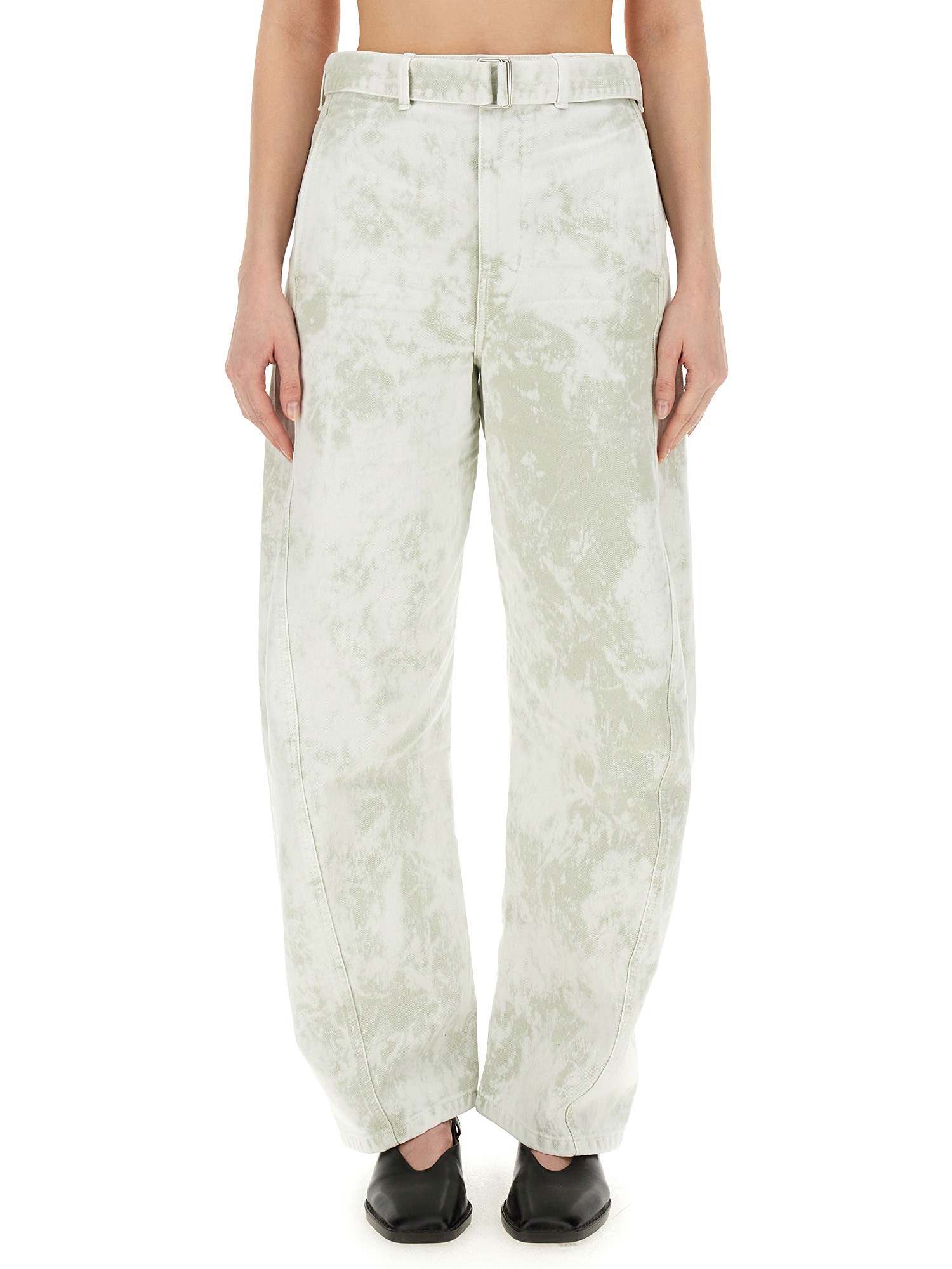 lemaire belted pants