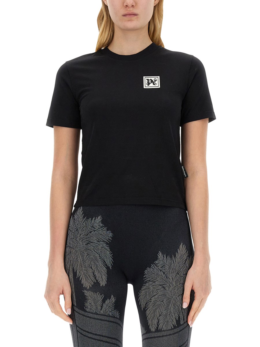 PALM ANGELS - SPORTS TOP WITH SUNSET PALM PRINT - Eleonora Bonucci