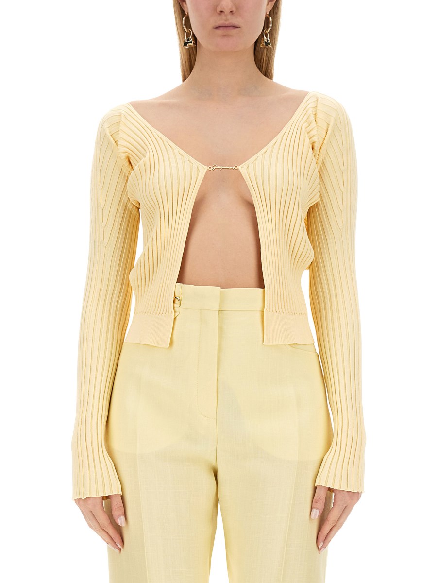 JACQUEMUS CARDIGAN "LE PRALU LONGUE" IN VISCOSA