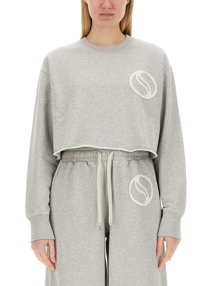 STELLA McCARTNEY FELPA IN COTONE CON LOGO