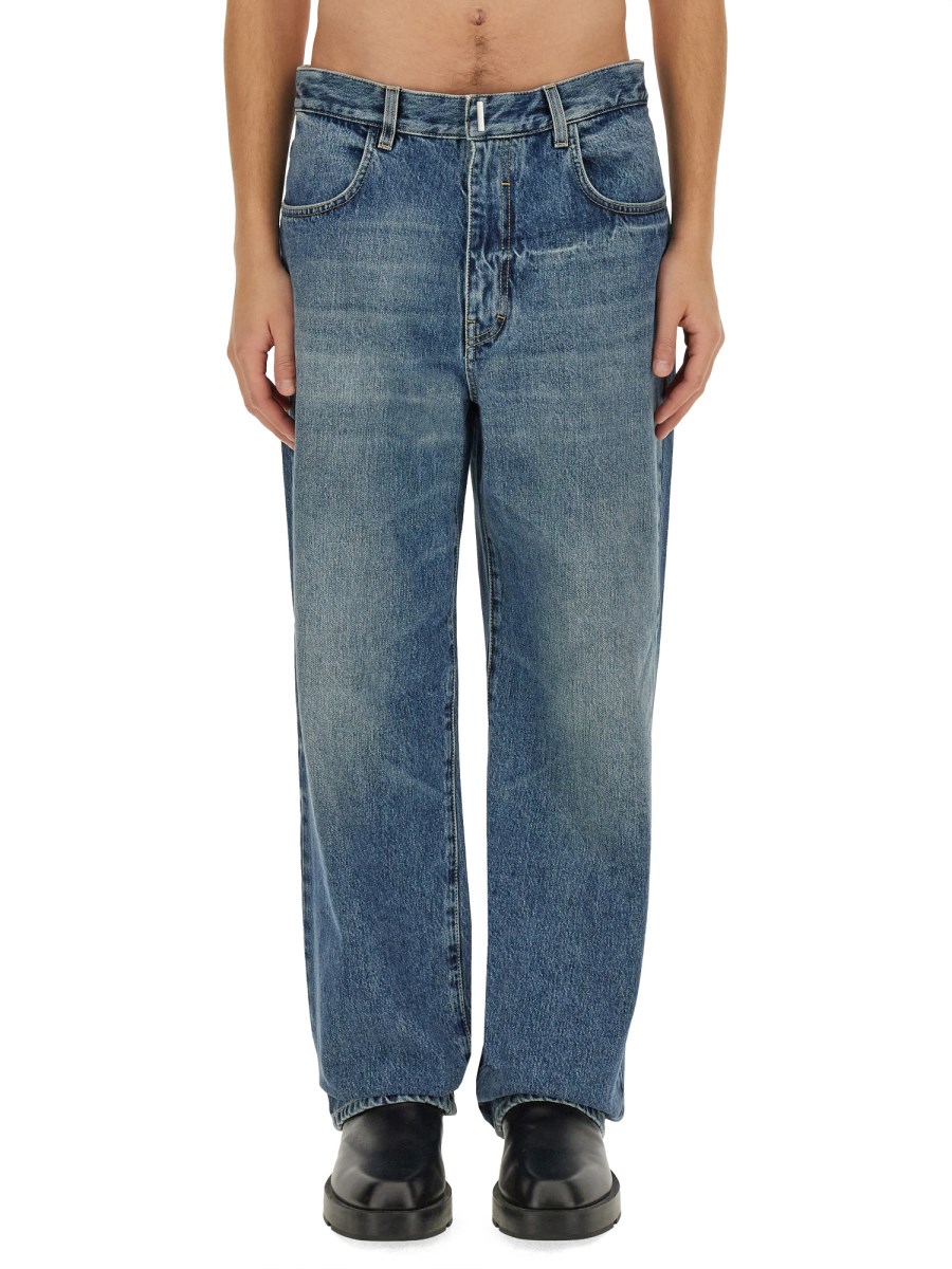 GIVENCHY JEANS REGULAR FIT IN DENIM DI COTONE