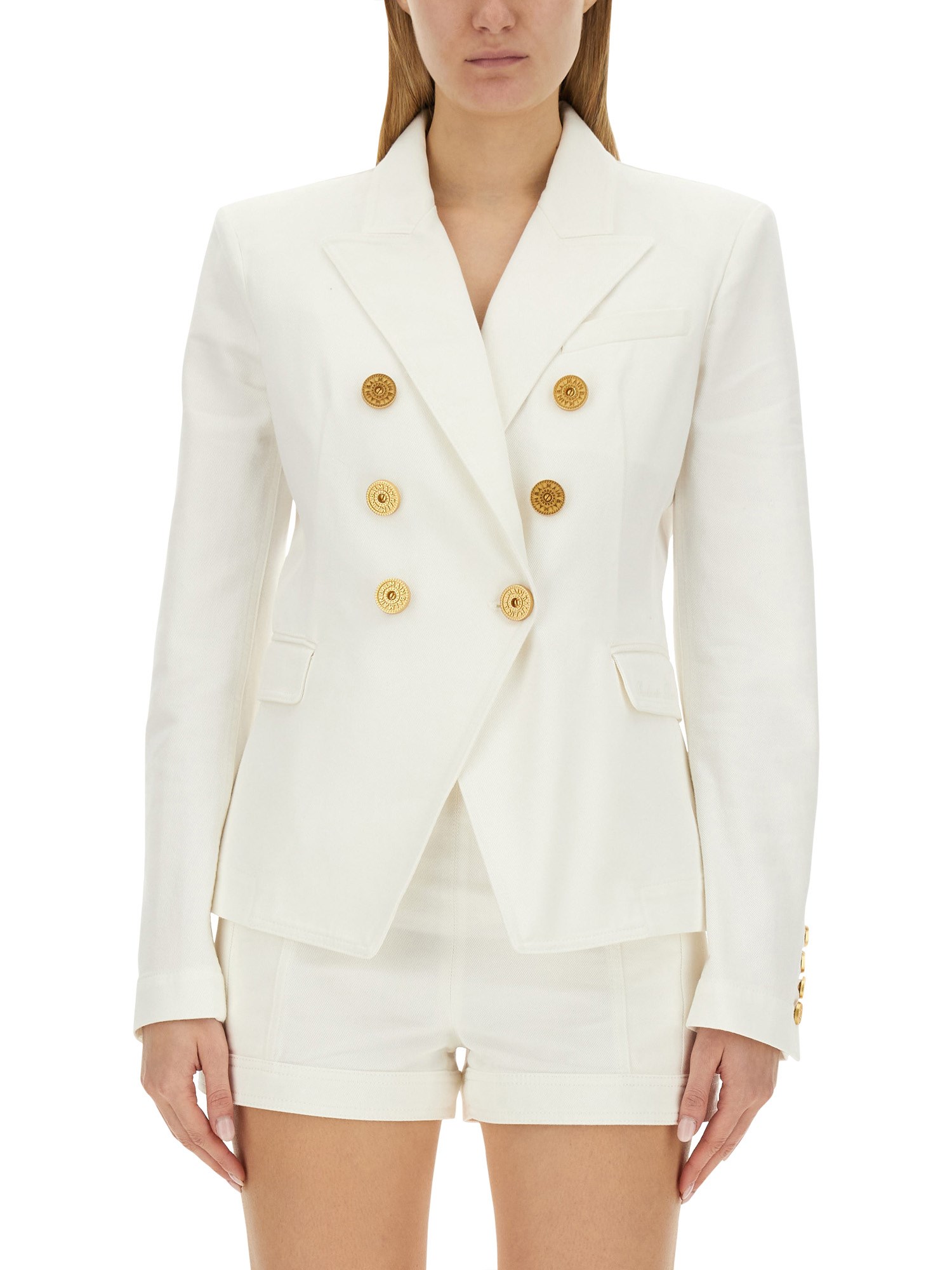 balmain six-button jacket