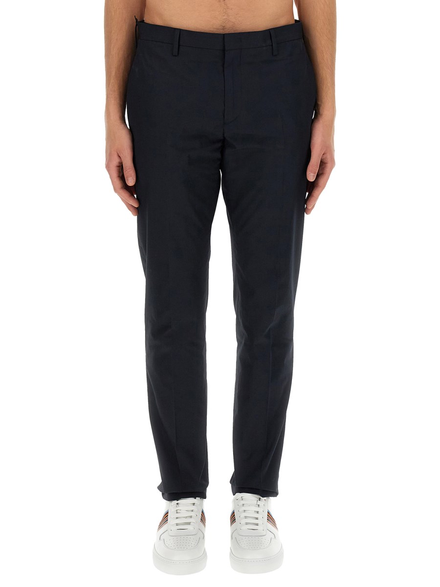 PAUL SMITH PANTALONE SLIM FIT IN COTONE