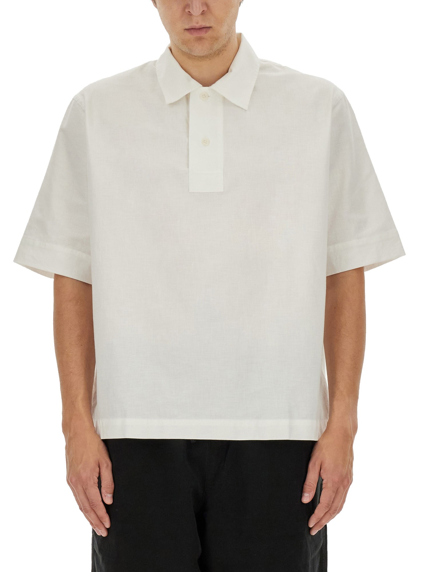 Shop Margaret Howell Cotton Polo In White