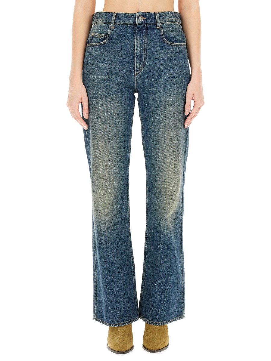 ISABEL MARANT JEANS "BELVIRA" IN DENIM DI COTONE