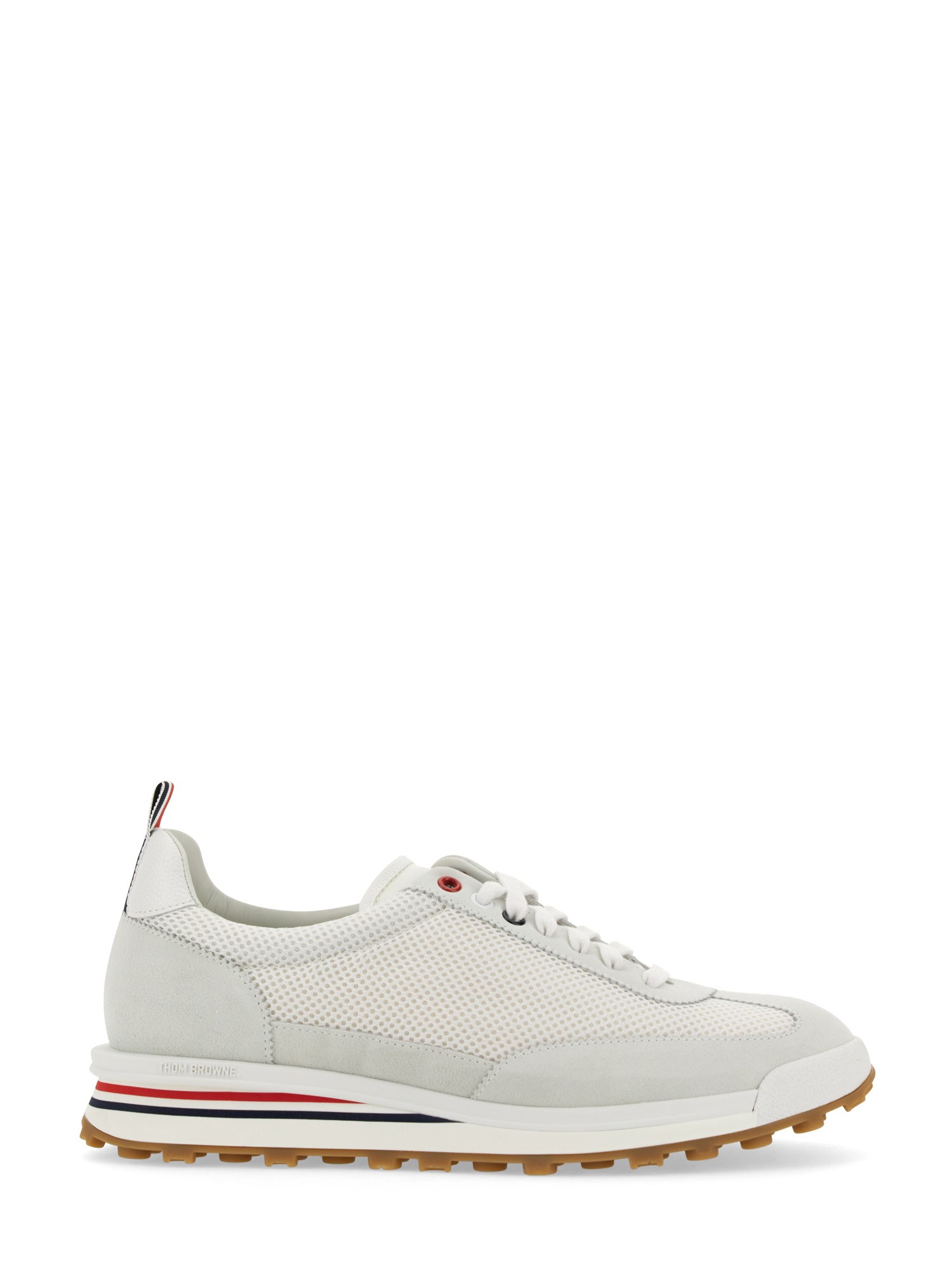 Thom Browne White Textile Tech Runner Sneakers In White
