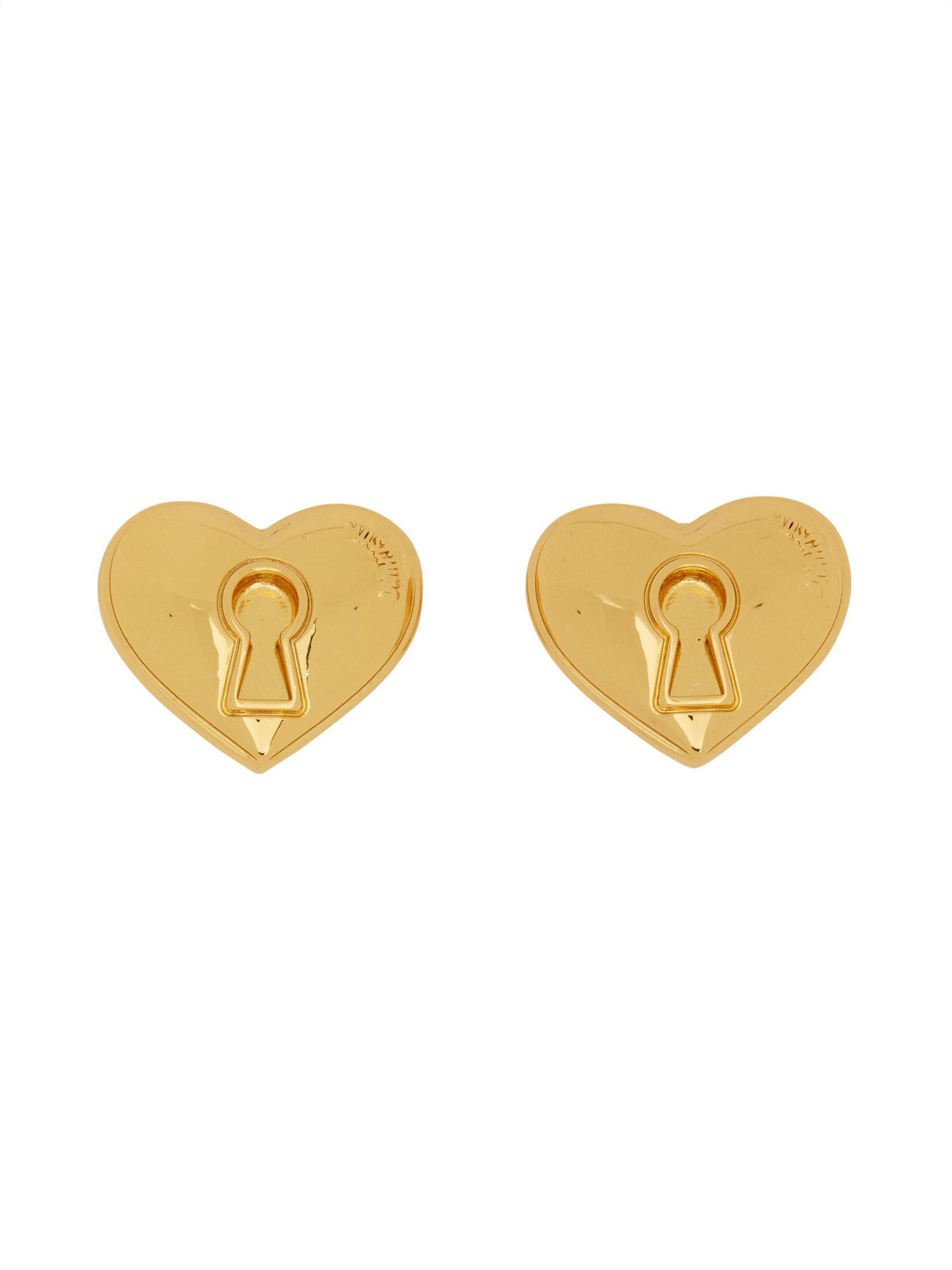 moschino logo earring