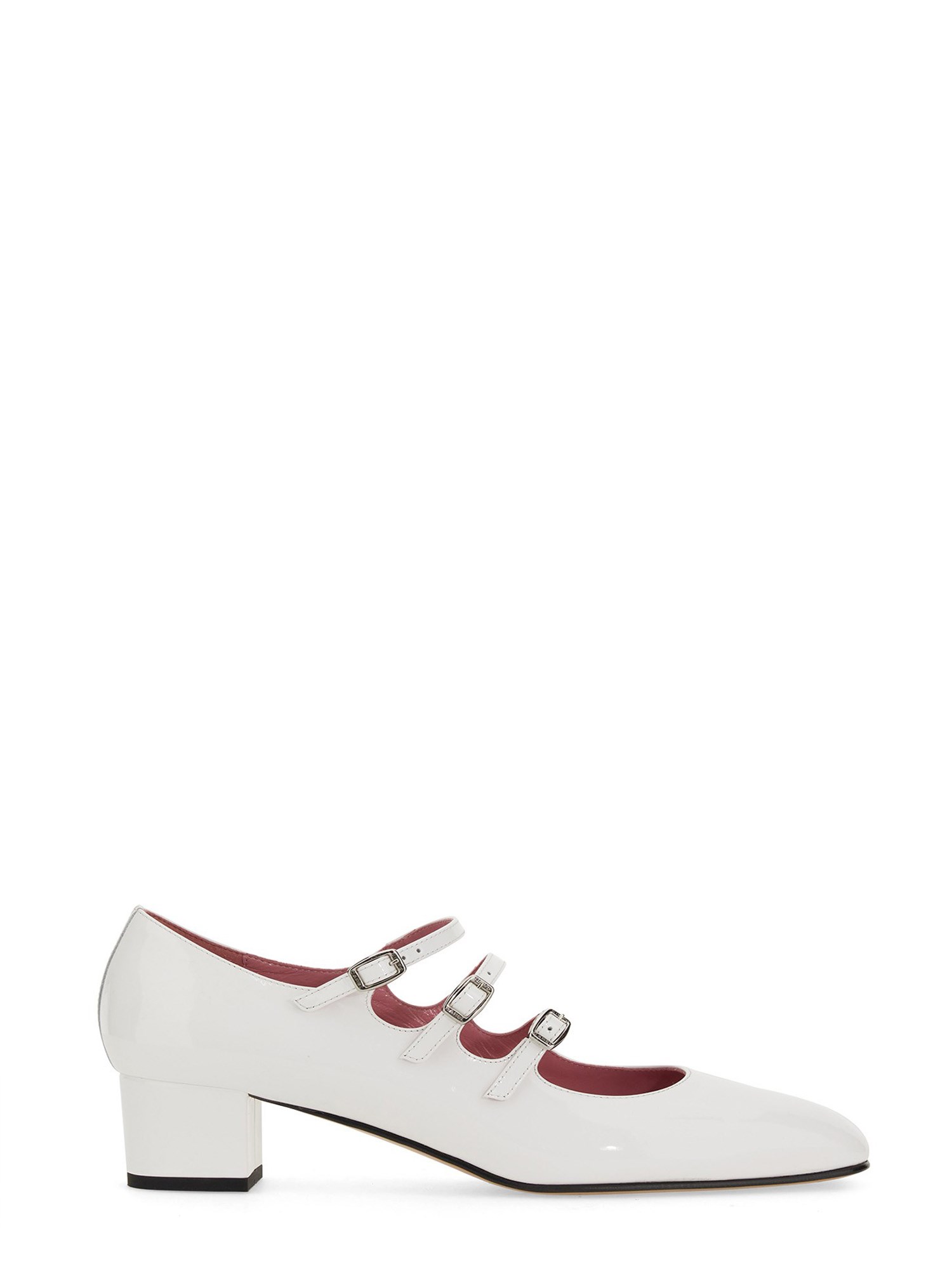 Carel Paris Ariana Patent Leather Mary Janes Ballet Flats In White