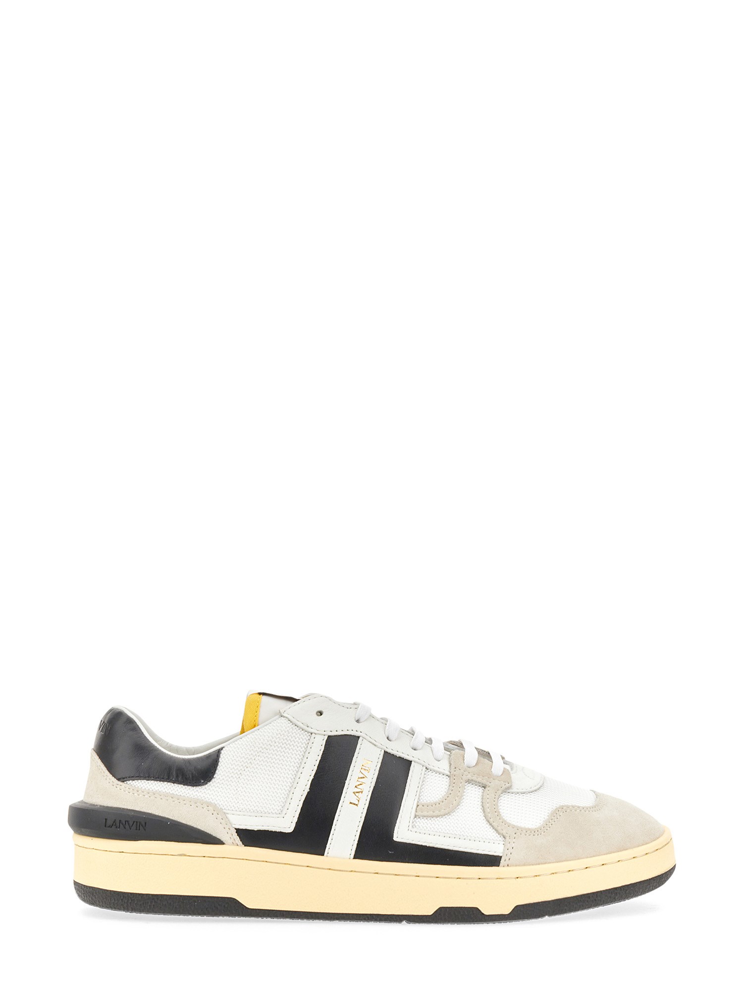 Shop Lanvin Sneaker Clay Low Top In White