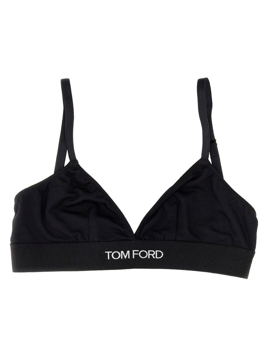 TOM FORD - MODAL BRALETTE WITH LOGO - Eleonora Bonucci