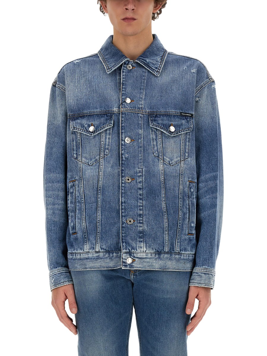 Dolce gabbana denim clearance shirt