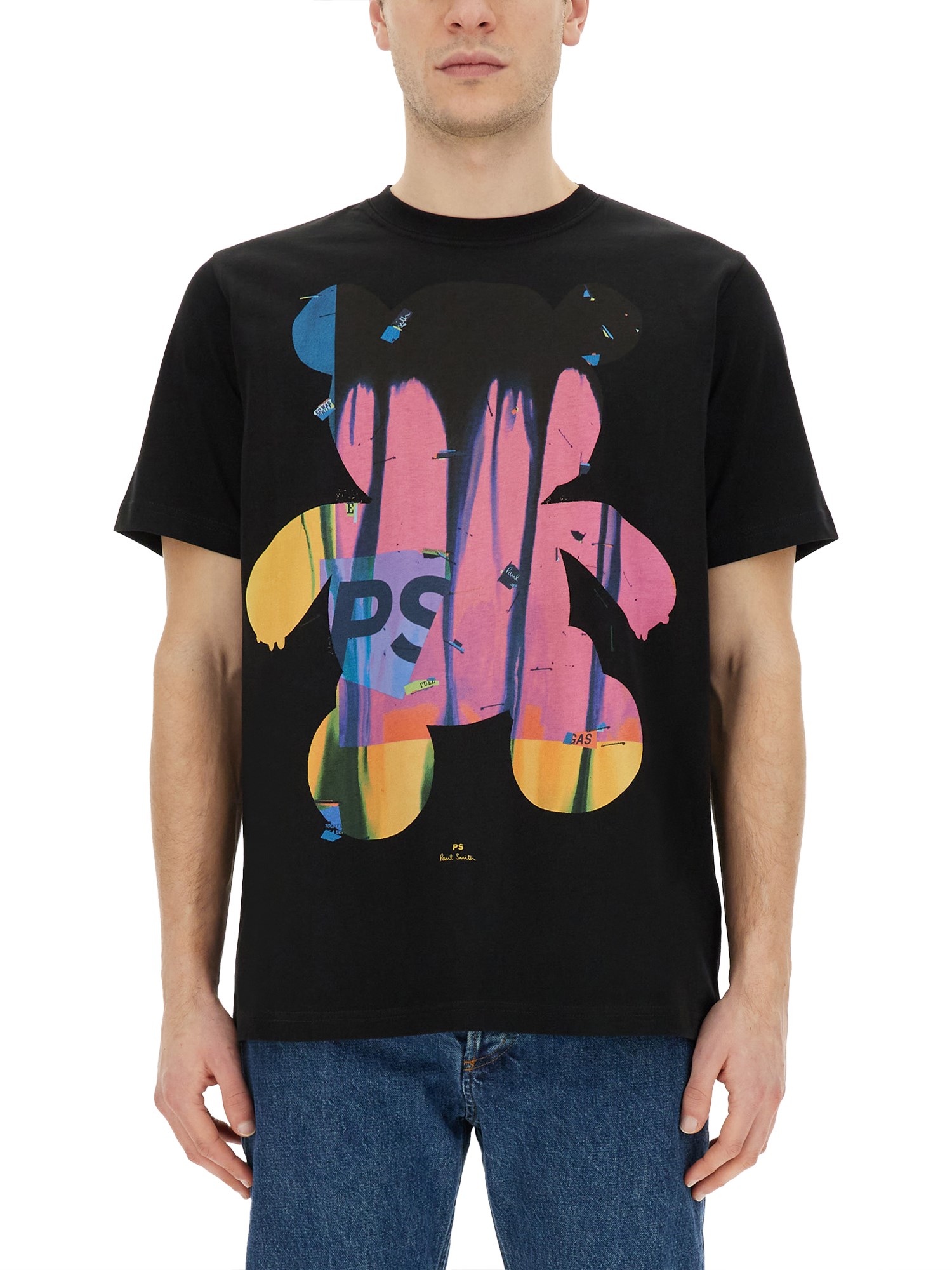 Shop Ps By Paul Smith "teddy" T-shirt In Black