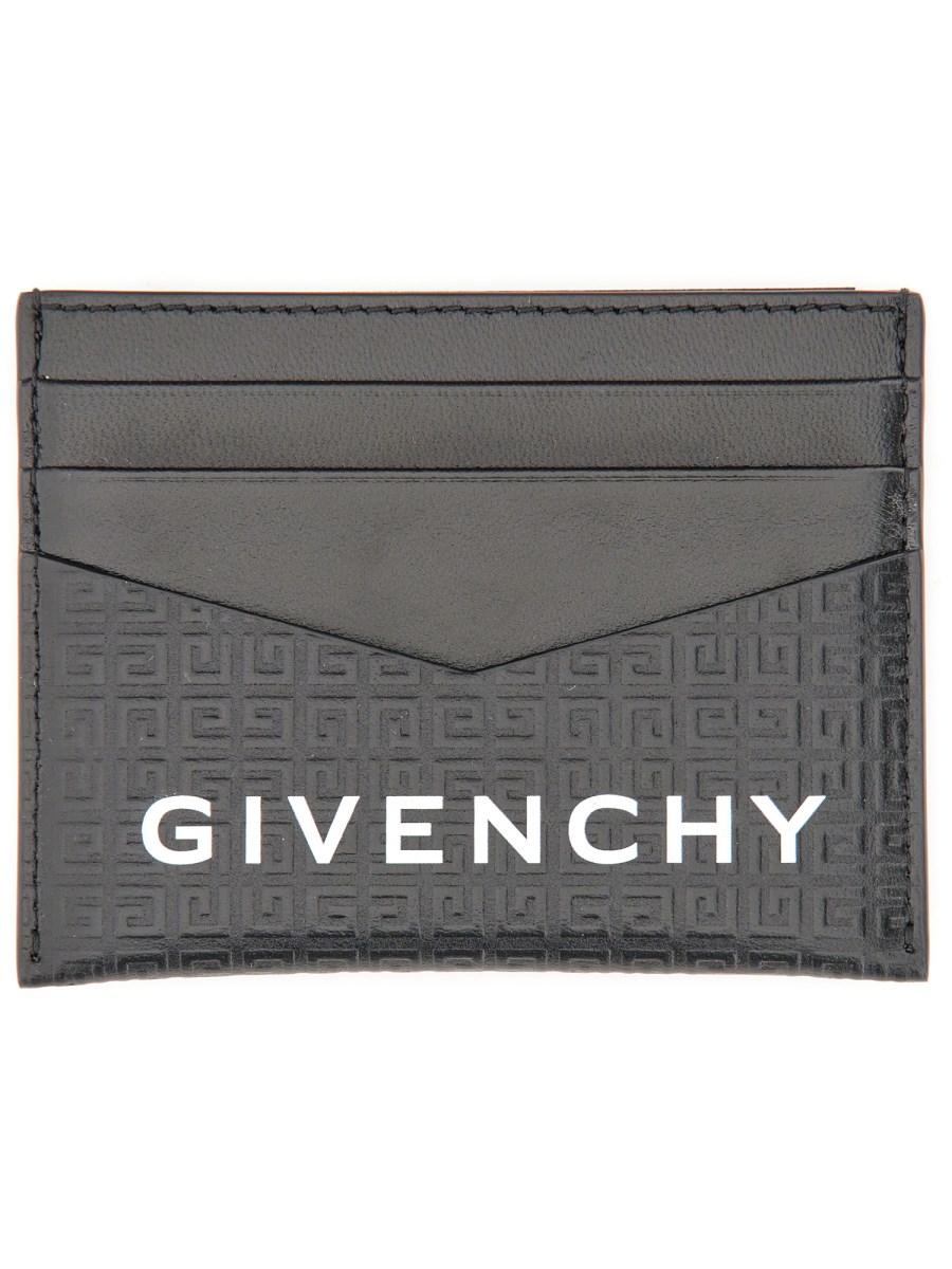 GIVENCHY PORTACARTE CON LOGO IN PELLE 4G