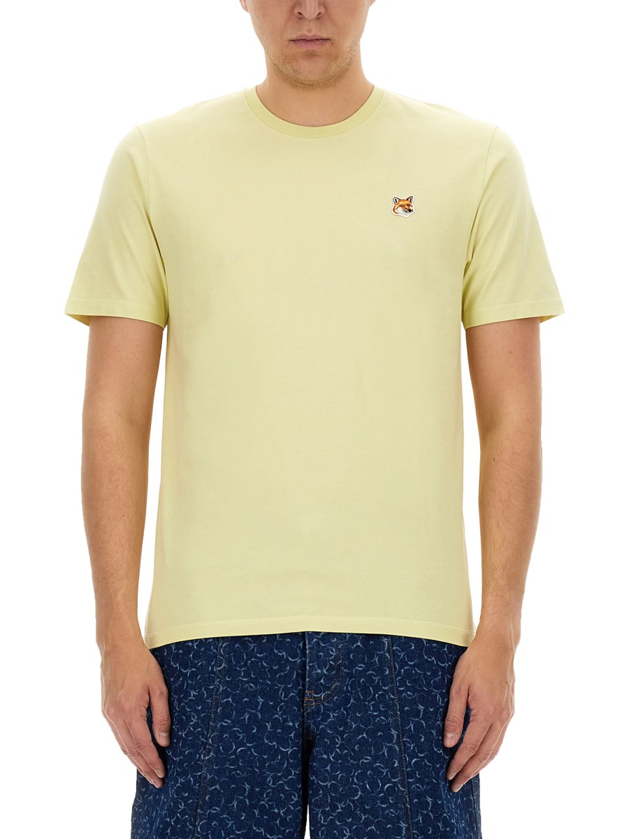 MAISON KITSUNÉ T-SHIRT FOX HEAD IN COTONE