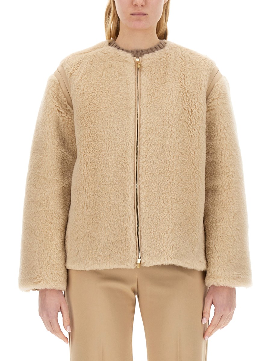 MAX MARA GIACCA PANINO IN TESSUTO TEDDY